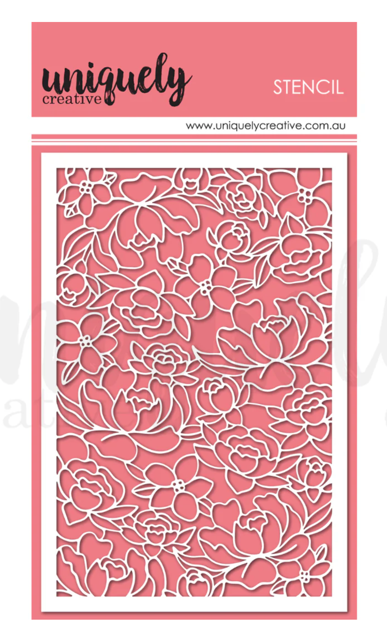 Uniquely Creative Floral Whispers Stencil