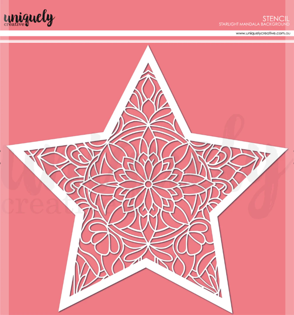 Uniquely Creative Starlight Mandala Background Stencil