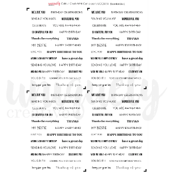 Uniquely Creative Colour Crush Mini Cut-A-Part Sheet