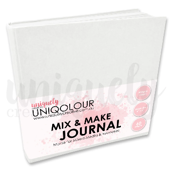 Uniquely Uniqolour 6x6 Mix and Make Journal - White