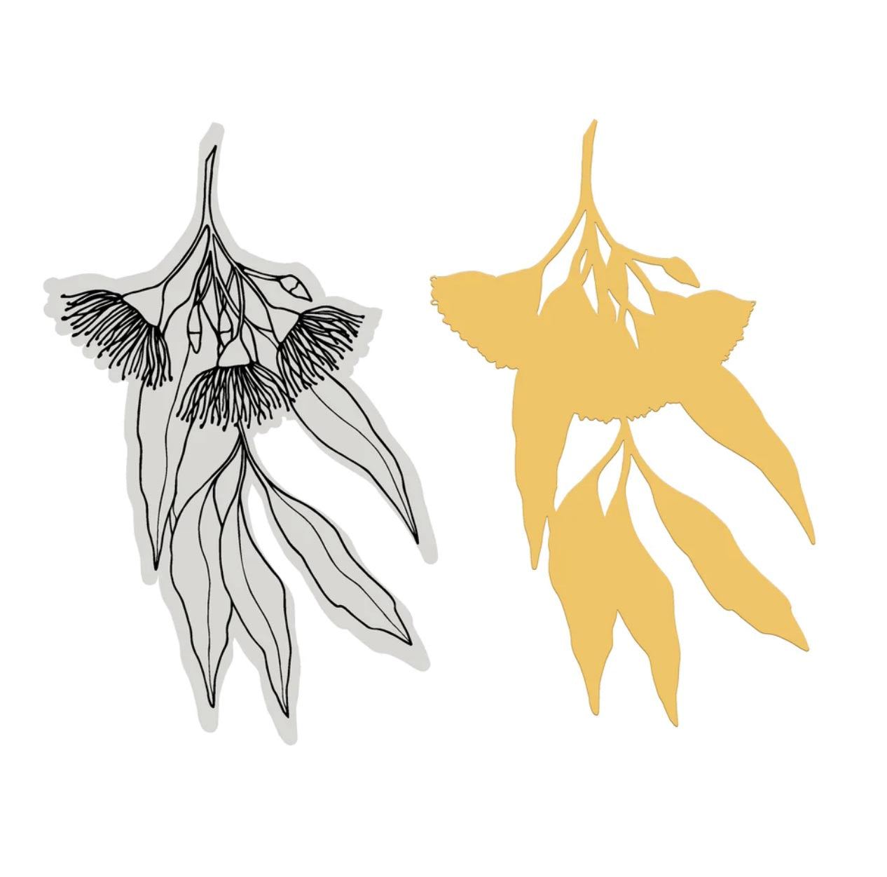 Couture Creations Aust Natural Beauties-Eucalyptus Blooms Stamp and Die