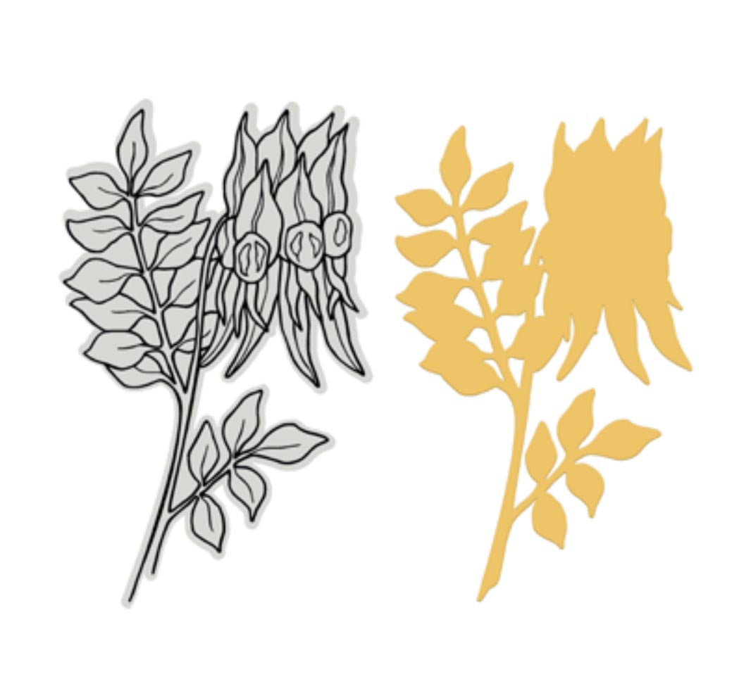 Couture Creations Aust Natural Beauties-Sturt Desert Pea Stamp and Die