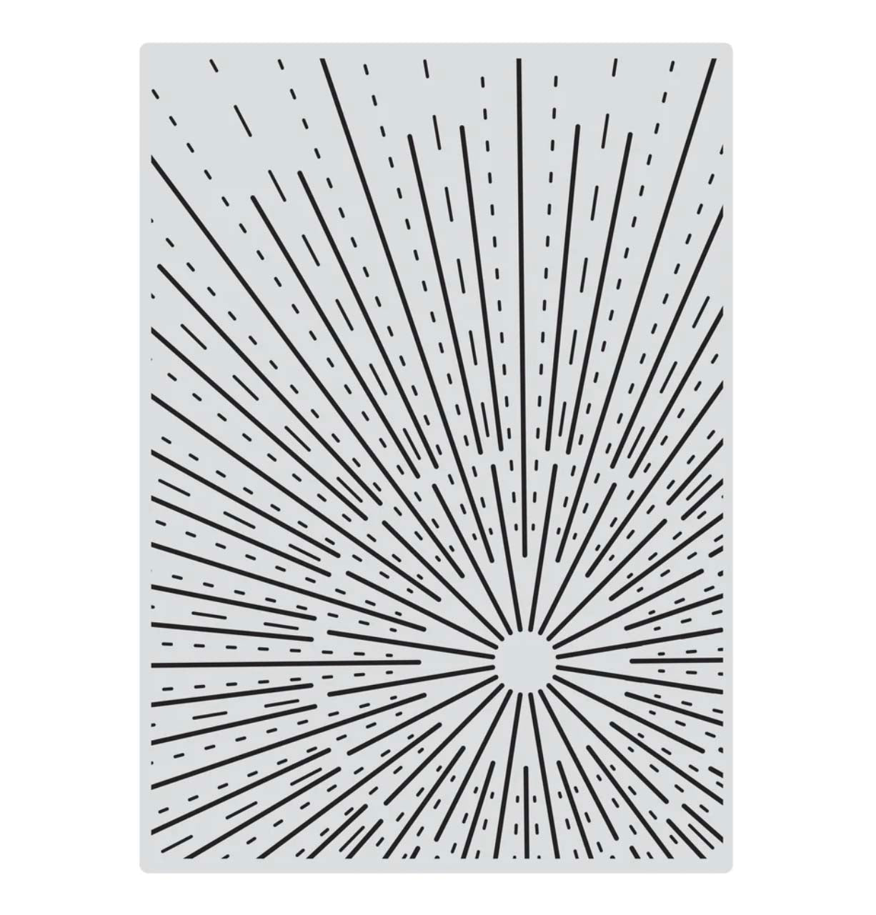Couture Creations Star Burst 5x7 Acrylic Background Stamp