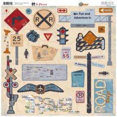 Bo Bunny Detour 12" Chipboard