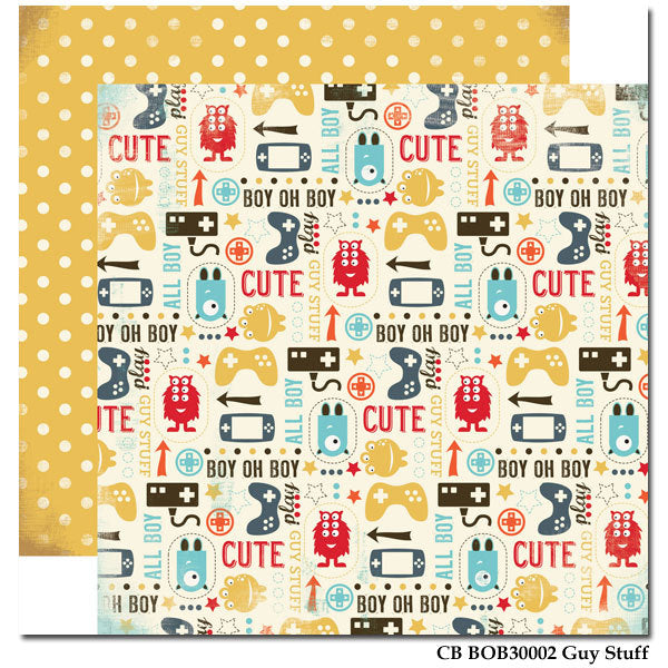 Carta Bella - Boy Oh Boy 'Guy Stuff' Paper