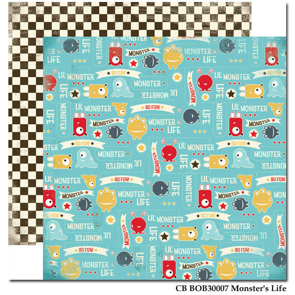 Carta Bella - Boy Oh Boy 'Monsters Life' Paper