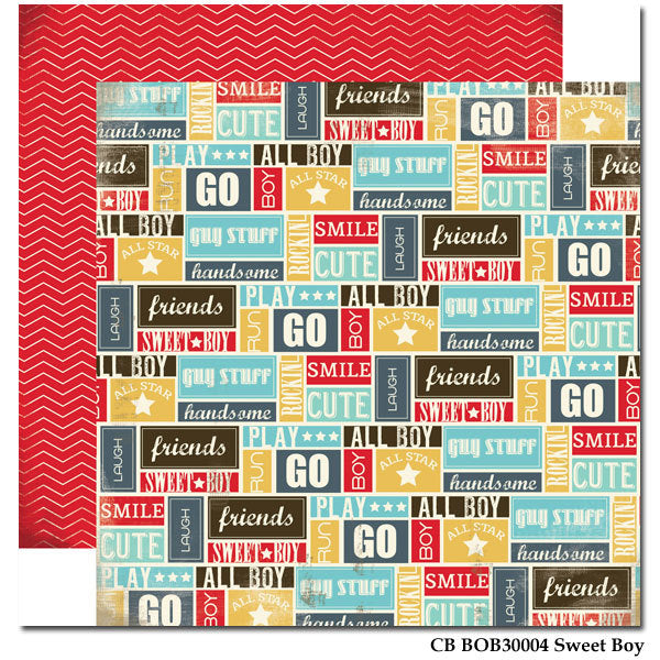 Carta Bella - Boy Oh Boy 'Sweet Boy' Paper
