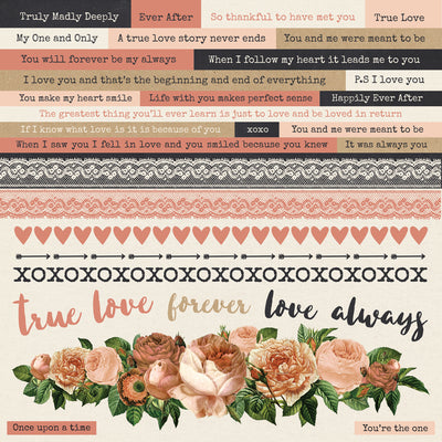 Kaisercraft Always and Forever 12 x 12 Sticker Sheet