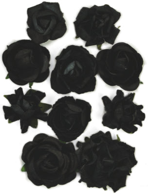 Kaisercraft Paper Blooms - Black