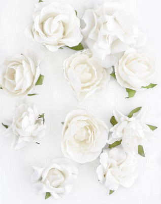 Kaisercraft Paper Blooms -Coconut