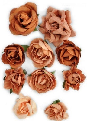 Kaisercraft Paper Blooms - Terracotta