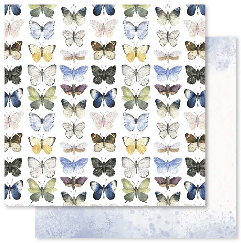Paper Rose Studio - Butterfly Garden-A- 12x12 Pattern Paper