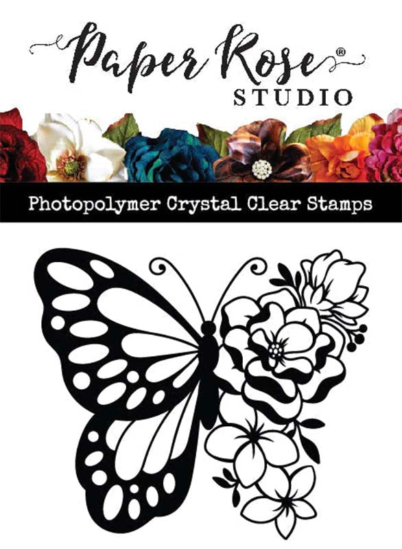 Paper Rose Studio Helena Butterfly Clear Stamp