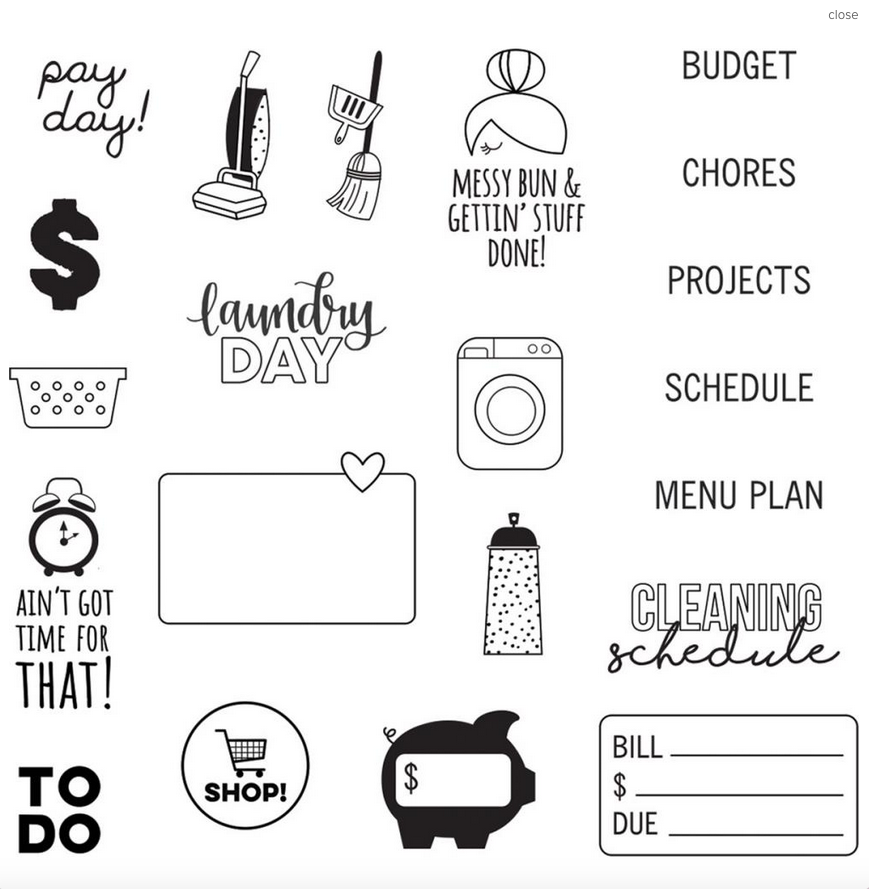 Simple Stories Carpe Diem - Home Sweet Home Clear Stamps_1