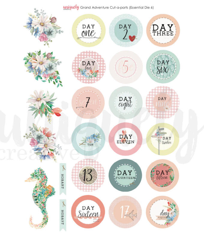 Uniquely Creative-Grand Adventure Cut-a-Part Sheet