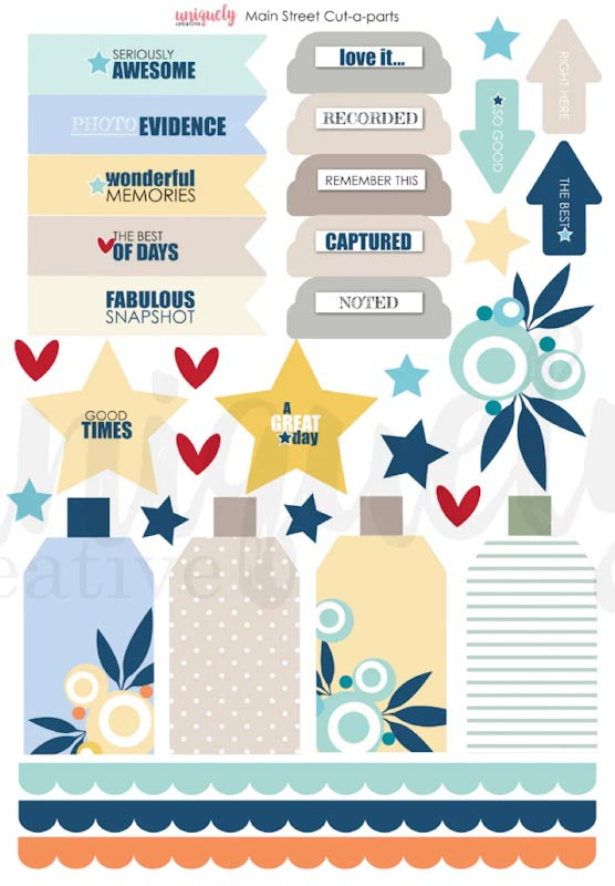 Uniquely Creative - Main Street Cut-a-Part Sheet