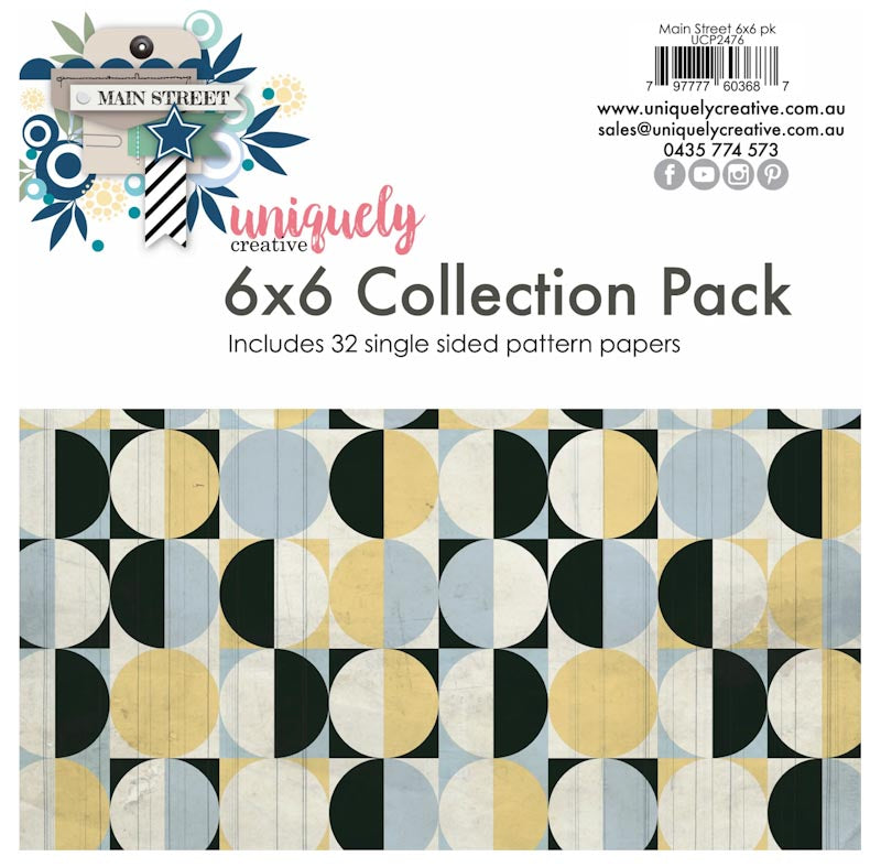 Uniquely Creative - Main Street 6x6 Collection Pack
