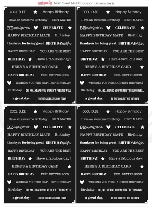 Uniquely Creative - Main Street Cut-a-Part Sheet Mini