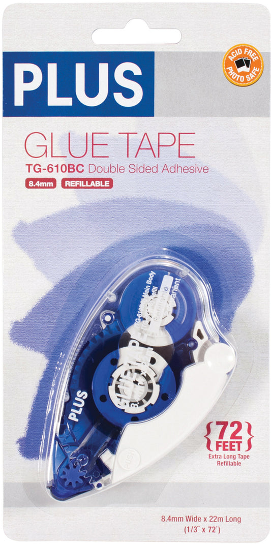 Plus Glue Tape Adhesive dispenser 22mtr x 8.4mm