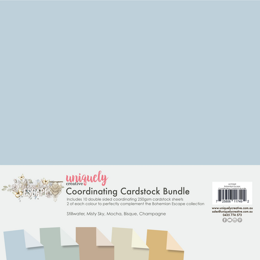 Uniquely Creative 12x12 Coordinating Cardstock Bundle- Bohemian Escape