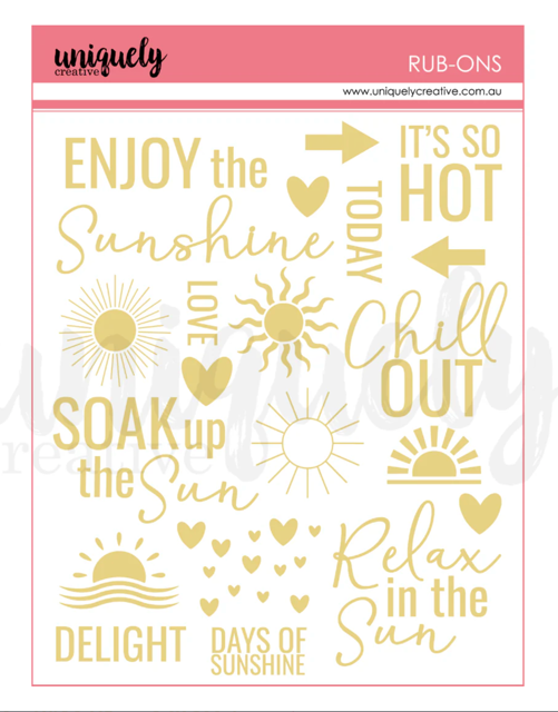 Uniquely Creative Bohemian Escape Rub-ons