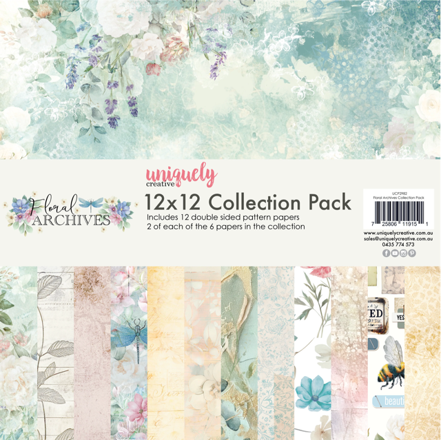 Uniquely Creative 12x12 Collection Kit - Floral Archives
