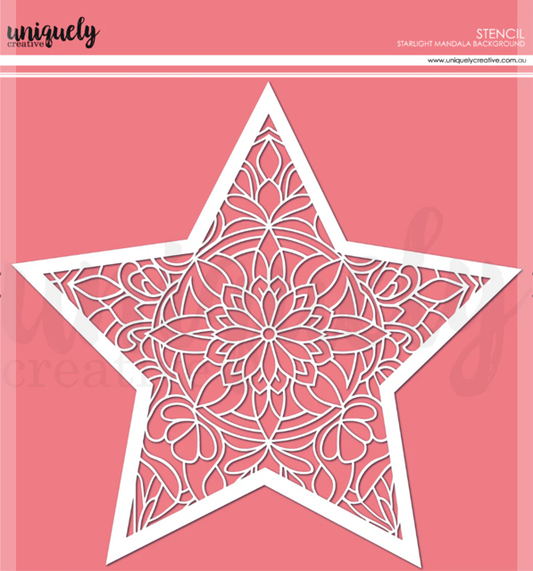Uniquely Creative Starlight Mandala Background Stencil