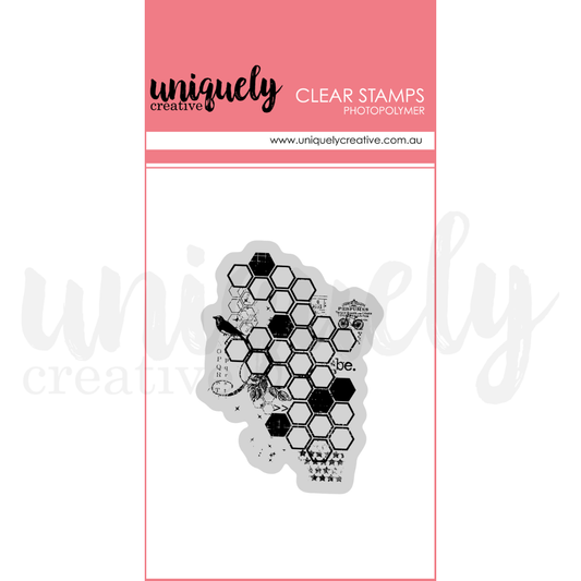Uniquely Creative Botanical Honeycomb Stamp