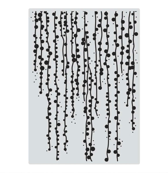 Couture Creations Waterfall Vines 5x7 Acrylic Background Stamp