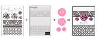 Couture Creations 3 in 1 Stamping, Embossing & Die Cutting set - Pattern Quilt