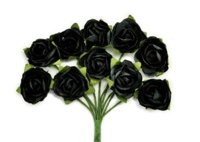 Kaisercraft Mini Paper Blooms - Black