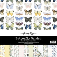 Paper Rose Studio Butterfly Garden 12x12 Paper Collection