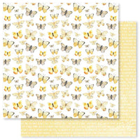 Paper Rose Studio - Butterfly Garden-E- 12x12 Pattern Paper