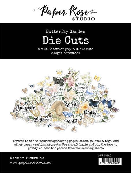 Paper Rose Studio Butterfly Garden Die Cuts