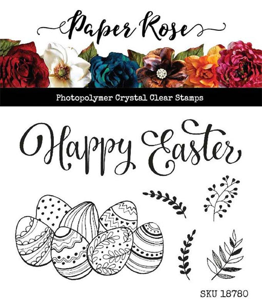 Paper Rose Studio Easter Basket Accessories 3x4 Clear Stamp Set