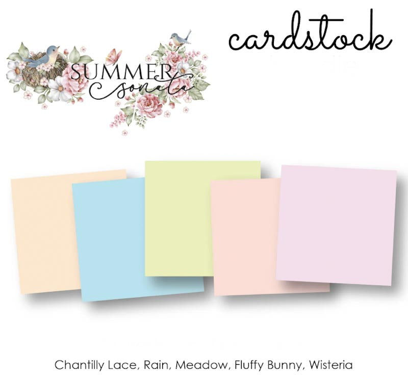Uniquely Creative White Core Cardstock - Summer Sonata Colours